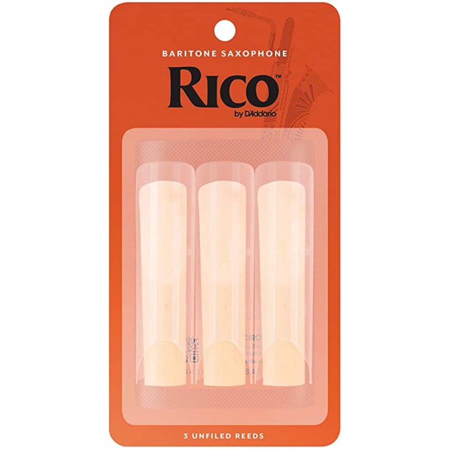 Rico by D'Addario Baritone Sax Reeds, Strength 2.0 - 3-pack